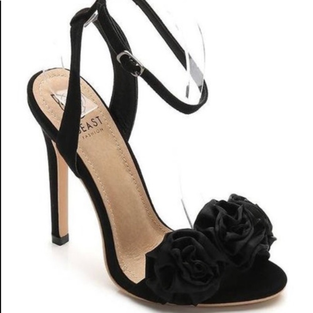 Sexy Black Rose heels - Picture 2 of 5